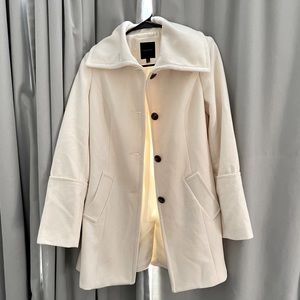 The Limited Beautiful Off White Pea Coat